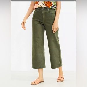 Loft High Rise Wide Leg Crop Jean